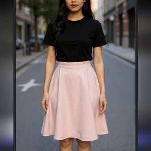 Miu Miu Pink Knee Length Skirt Size 40